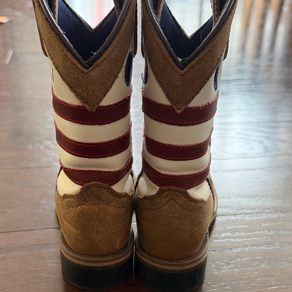 Cody James Boys USA Flag Cowboy Boots - Picture 7 of 7